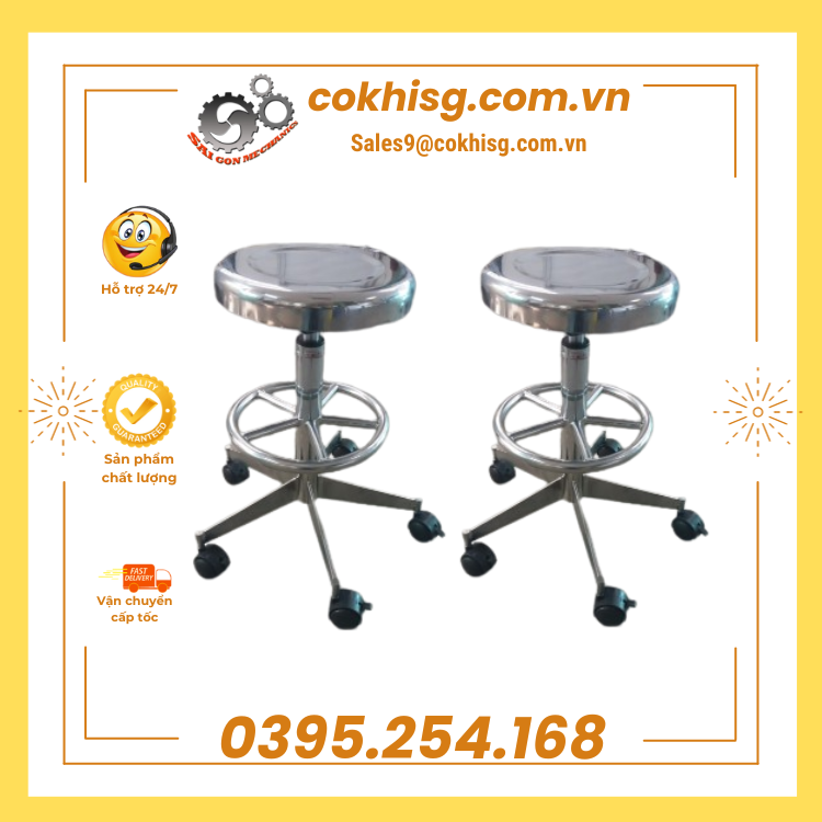 Ghế inox 304 chuyên dụng cho phòng thí nghiệm